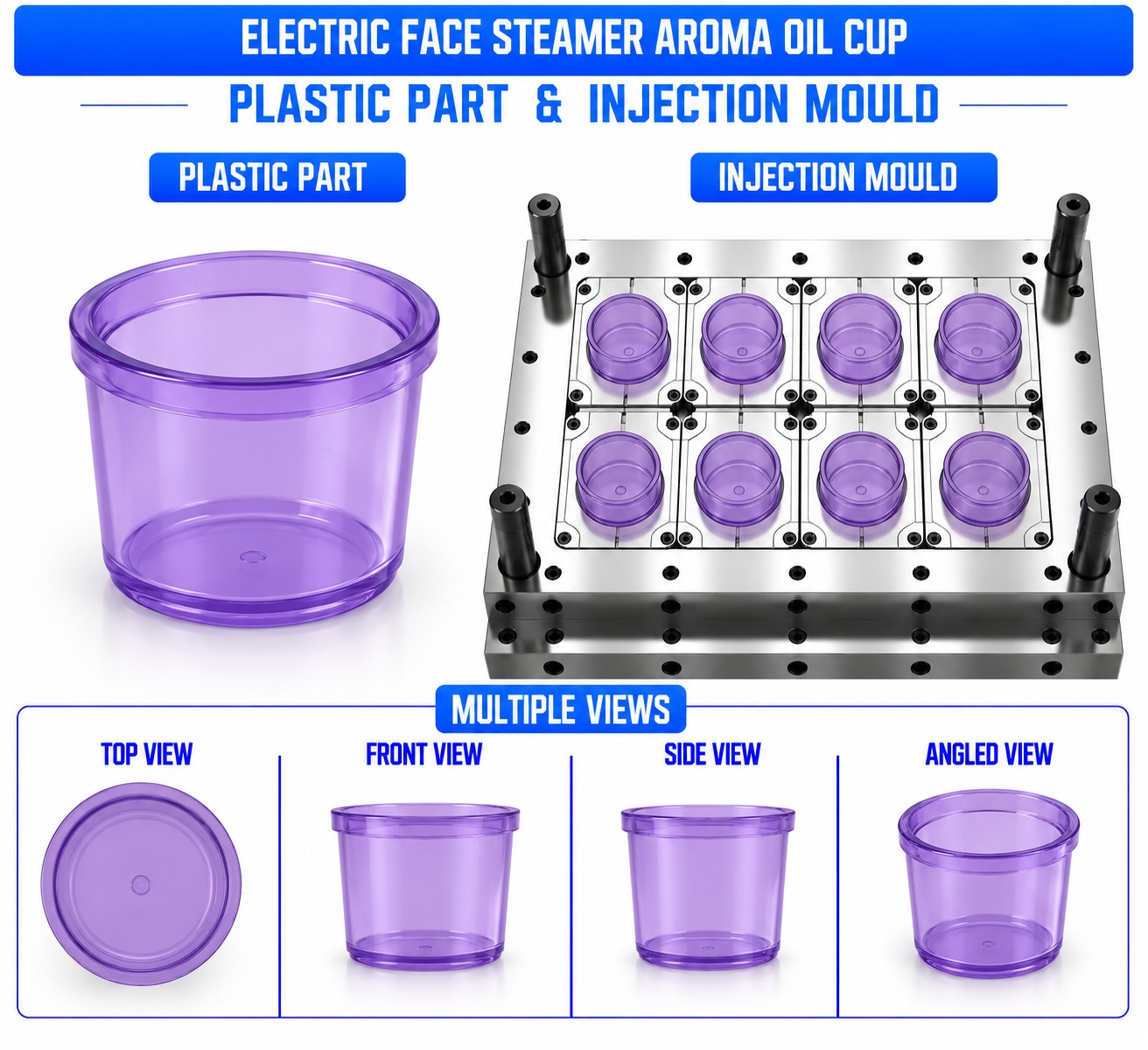 Electric Face Steamer Plastic Aroma Oil Cup Mould and Moulding Service